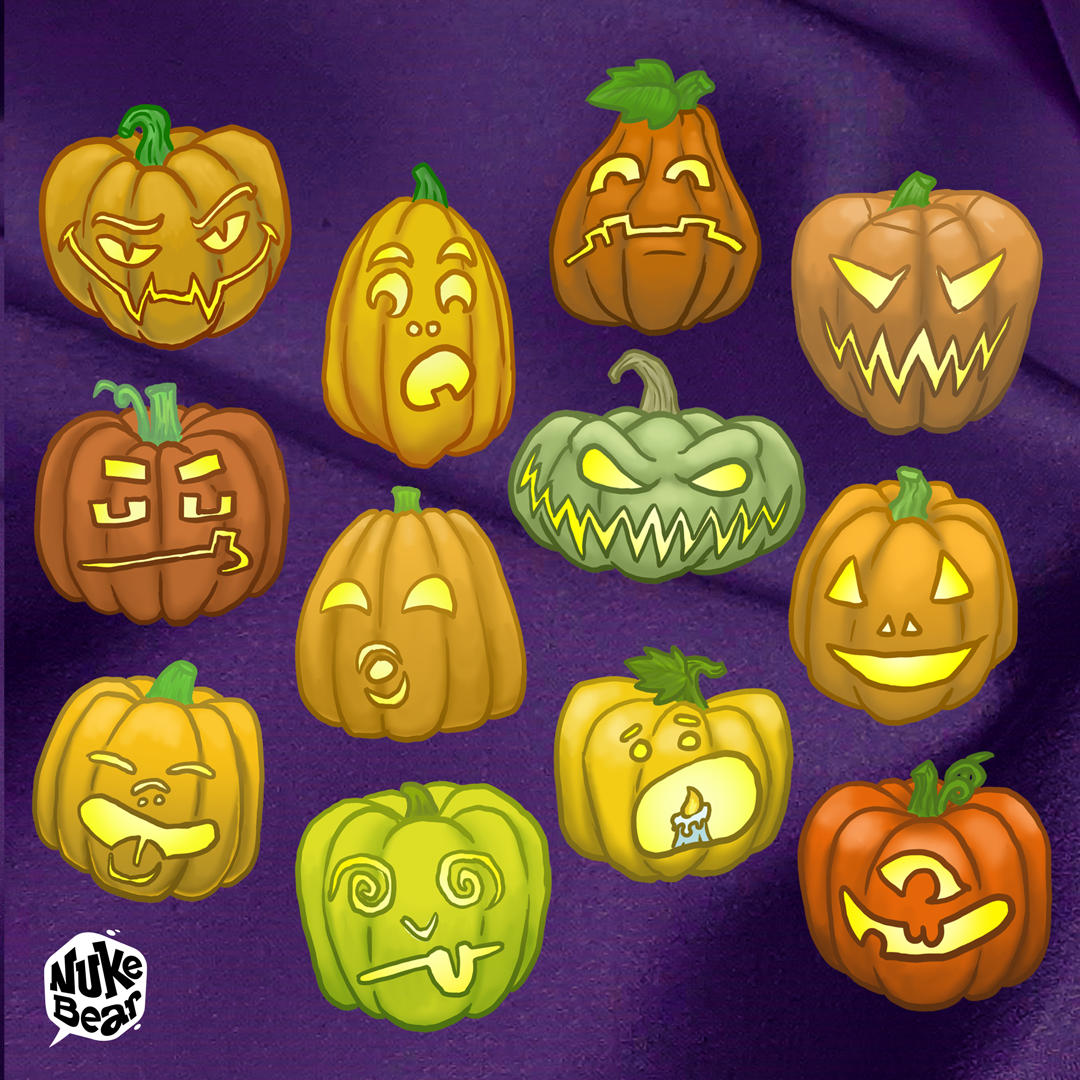 Jack-O-Lantern Sticker Pack